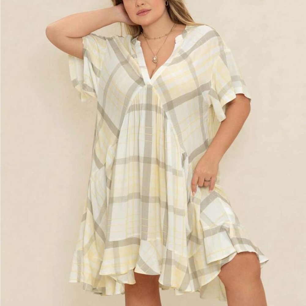 V neck lose dress